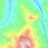 Mapa topográfico Cerda, altitud, relieve