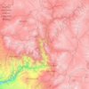 Mapa topográfico Provincia de General Sánchez Cerro, altitud, relieve