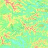 Mapa topográfico Parroquia San Francisco de Novillo, altitud, relieve