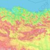 Mapa topográfico País Vasco, altitud, relieve