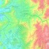 Mapa topográfico Los Andes, altitud, relieve