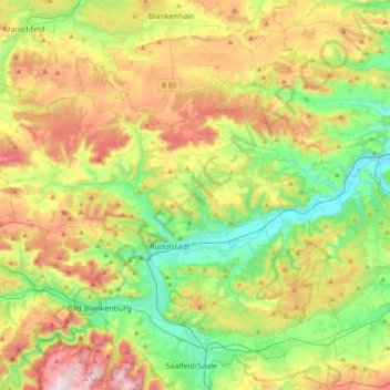 Mapa topográfico 07407, altitud, relieve