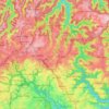 Mapa topográfico Upper North Shore, altitud, relieve