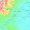 Mapa topográfico Reserva Ecológica Cofán-Bermejo, altitud, relieve