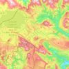 Mapa topográfico Valle de Valdebezana, altitud, relieve