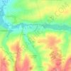 Mapa topográfico Traînel, altitud, relieve
