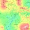 Mapa topográfico Provincia de Shirak, altitud, relieve