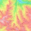 Mapa topográfico Valloire, altitud, relieve
