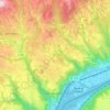 Mapa topográfico Tupin-et-Semons, altitud, relieve