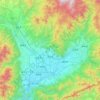 Mapa topográfico Kofu, altitud, relieve