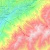 Mapa topográfico Parroquia Arias, altitud, relieve