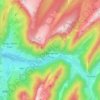 Mapa topográfico La Balme-de-Thuy, altitud, relieve