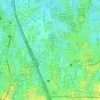 Mapa topográfico Pinang Ranti, altitud, relieve