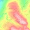 Mapa topográfico Town of Arkwright, altitud, relieve
