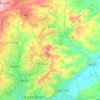 Mapa topográfico Gedling, altitud, relieve