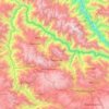 Mapa topográfico Río Pampas, altitud, relieve