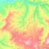 Mapa topográfico Gualea, altitud, relieve