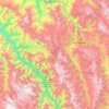 Mapa topográfico Luya, altitud, relieve