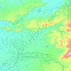 Mapa topográfico Río Canande, altitud, relieve