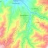 Mapa topográfico Pimampiro, altitud, relieve