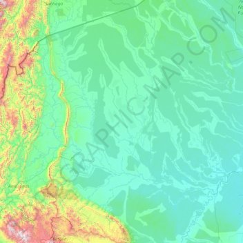 Mapa topográfico Datem del Marañón, altitud, relieve