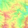 Mapa topográfico Fabara, altitud, relieve