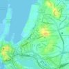 Mapa topográfico Kochchikade, altitud, relieve
