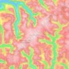 Mapa topográfico Jostedalsbreen, altitud, relieve