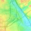 Mapa topográfico Butarque, altitud, relieve