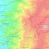 Mapa topográfico Guaranda, altitud, relieve