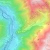 Mapa topográfico Montsapey, altitud, relieve