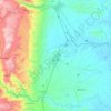 Mapa topográfico Lérida, altitud, relieve