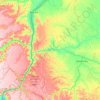 Mapa topográfico Plateaux, altitud, relieve