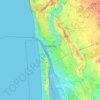 Mapa topográfico Klaipėda, altitud, relieve