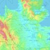 Mapa topográfico Agusan del Sur, altitud, relieve