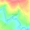 Mapa topográfico Terra Indígena Guaimbé, altitud, relieve