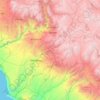 Mapa topográfico Provincia de Mariscal Nieto, altitud, relieve