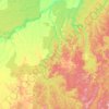 Mapa topográfico Novo Aripuanã, altitud, relieve
