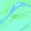 Mapa topográfico El Samán de Apure, altitud, relieve