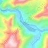 Mapa topográfico Embalse de La Josefina, altitud, relieve