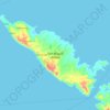 Mapa topográfico San Miguel Island, altitud, relieve