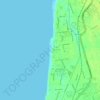 Mapa topográfico Negombo Beach Park, altitud, relieve