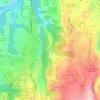 Mapa topográfico Parque Ecológico Kanajuyú, altitud, relieve