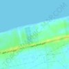 Mapa topográfico قرطاج Cartage, altitud, relieve