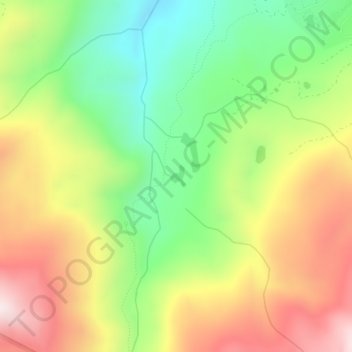 Mapa topográfico Shadow Lake, altitud, relieve