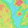Mapa topográfico Lower Mazinaw Lake, altitud, relieve