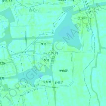 Mapa topográfico 红旗塘, altitud, relieve