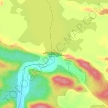 Mapa topográfico Totladoh Dam, altitud, relieve