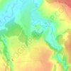 Mapa topográfico Улыбино, altitud, relieve