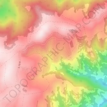 Mapa topográfico Չինչին, altitud, relieve